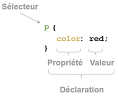 anatomie d'une règle CSS